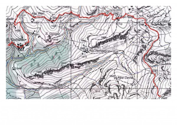 mappa cartinaBonda Piatta - Alpe Laghetto